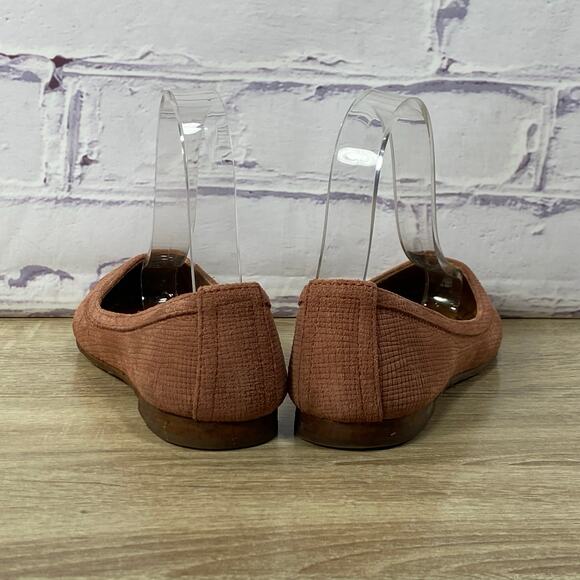 Frye Carson Rosewood Ballet Flats Women's Size 6 Pink Suede Slip On Shoes - Picture 4 of 8